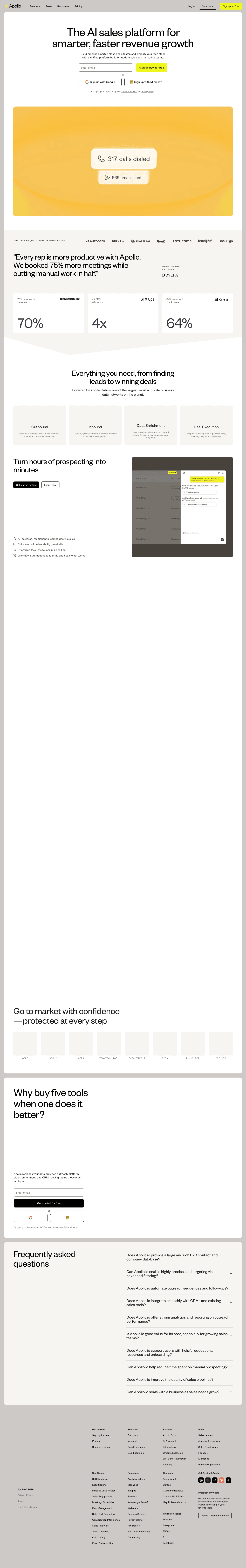 Apollo homepage
